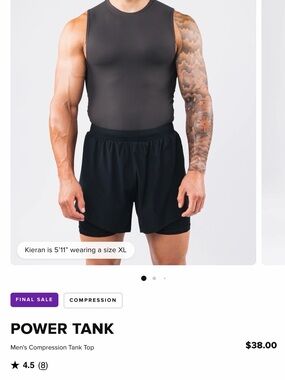 Alphalete Black Athletic Layered-Shorts